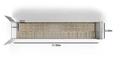 22 Euro Pallets in a 40ft UltraFreezer